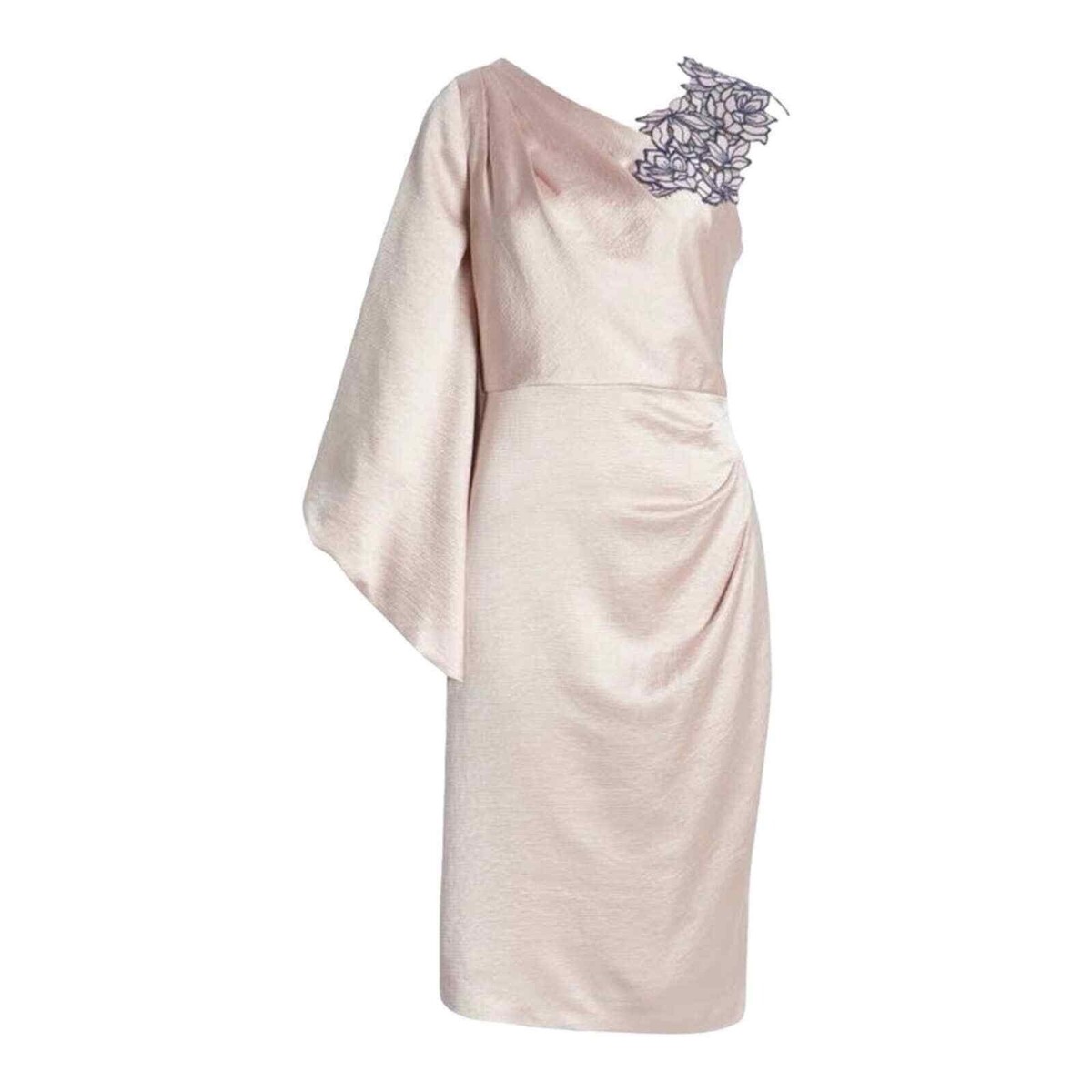 knee length dresses for ladies Women's Ashlyn A-line Round Neck Organza Midi Dress S/M/L/XL White  Happy  Clothing
