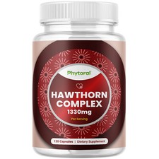 Extra Strength Hawthorn Berry Capsules - Hawthorn Supplement for Heart Health