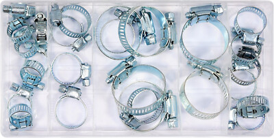 Schlauchschellen Schlauchklemme Schraubschelle Set 26tlg. 16-40mm Sortiment Box