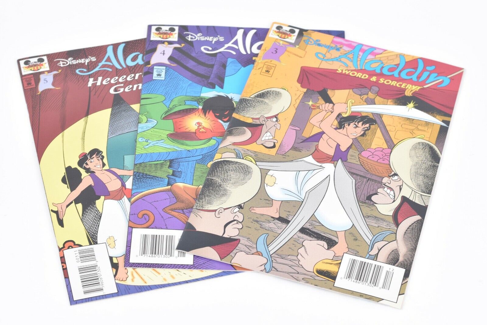 Vintage 1997 Disney Comics Special Aladdin 3 4 5 3-5 Book Set - New Mint