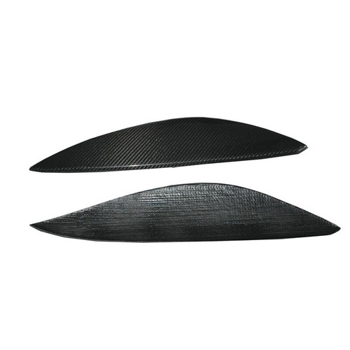 Carbon Fiber Car Headlight Cover Eyebrows Eyelid Trim For Opel Astra H MK5 - Picture 5 of 10