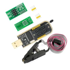 USB Programmer CH341A 24 25 Series Flash Module with SOIC8 SOP8 Test Clip Fla...