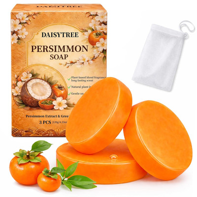 Persimmon Soap for Body Odor, Japanese Persimmon Soap, Contains Green Tea Extrac
