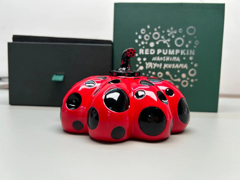 Yayoi Kusama Naoshima island limited object red pumpkin rare Japan - Image 3 of 4