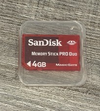 SanDisk 4GB Memory Stick Pro Duo Magic Gate Memory card - Red