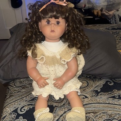 1989 Pat Secrist 22” Curly Hair Doll Johannes Zook Signed #191 | eBay