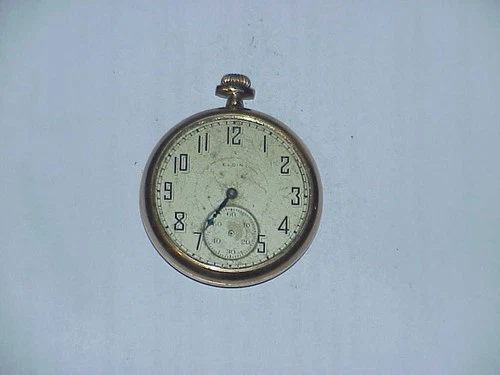 Vintage Elgin Mens Pocket Watch That Needs Repair