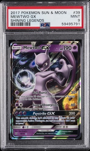 Mewtwo GX 39/73 Shining Legends Ultra Rare Holo Pokemon Card