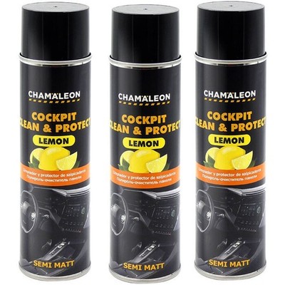 Cockpitspray Seidenmatt 3x 500ml Zitrone Cockpit Reiniger Clean Cockpitpflege