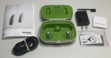 Phonak Audeo P-R Trial Hearing Aids Rechargeable W/ Combi Charging Case READ 