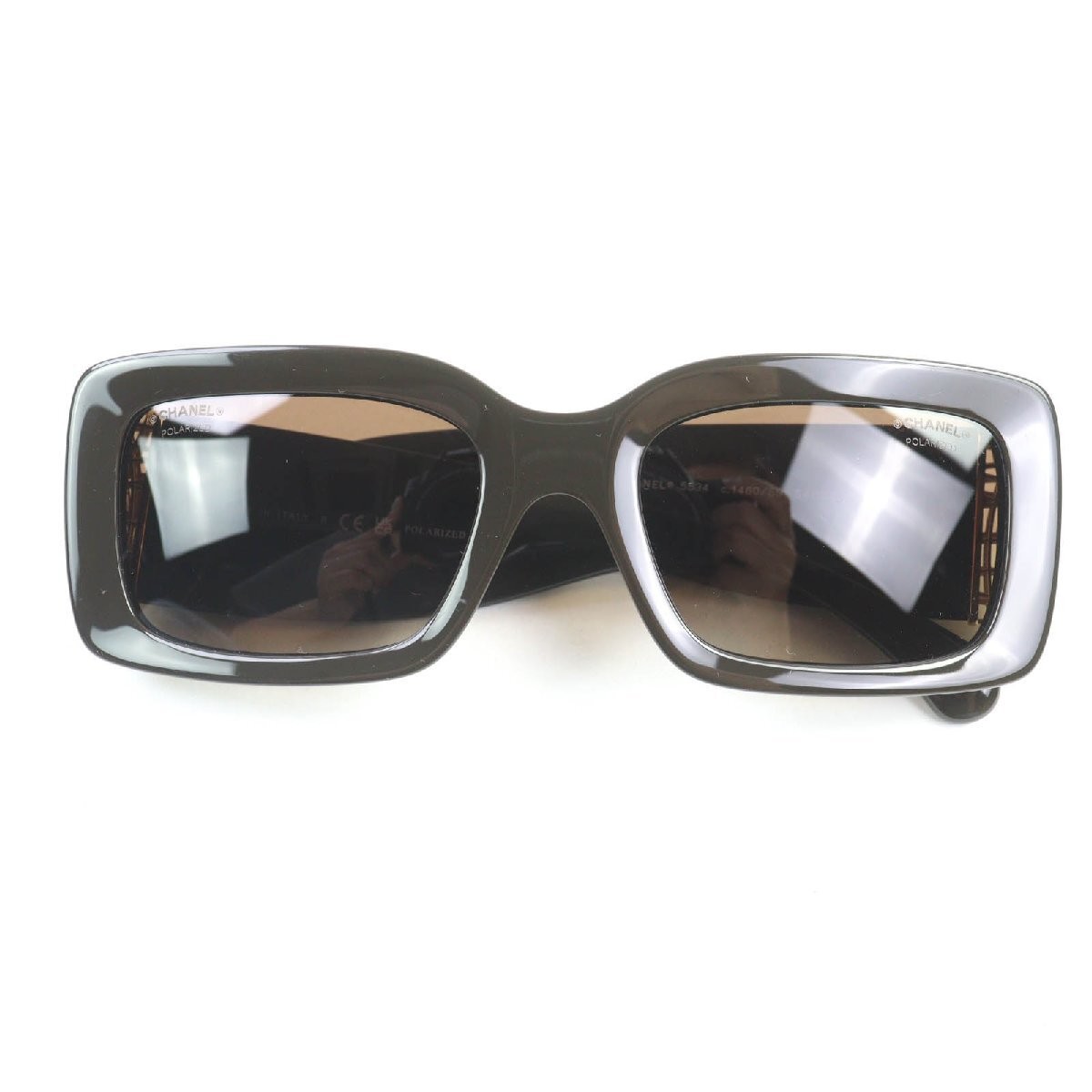 CHANEL 5534 Rectangle Shape Model Coco Mark Sungl… - image 2