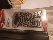 Auto Drive Easy Stick-on Country Girl Emblem Nip Free Shipping