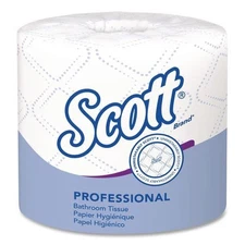 Scott Essential Bathroom Tissue, 2-Ply, White, 550/Roll, 18 Rolls/Pack