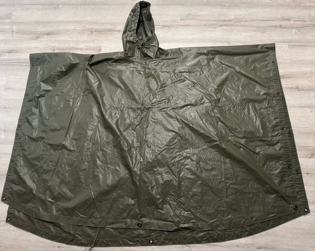 VINTAGE 1959 Dated Multipurpose Poncho Army Military Rain