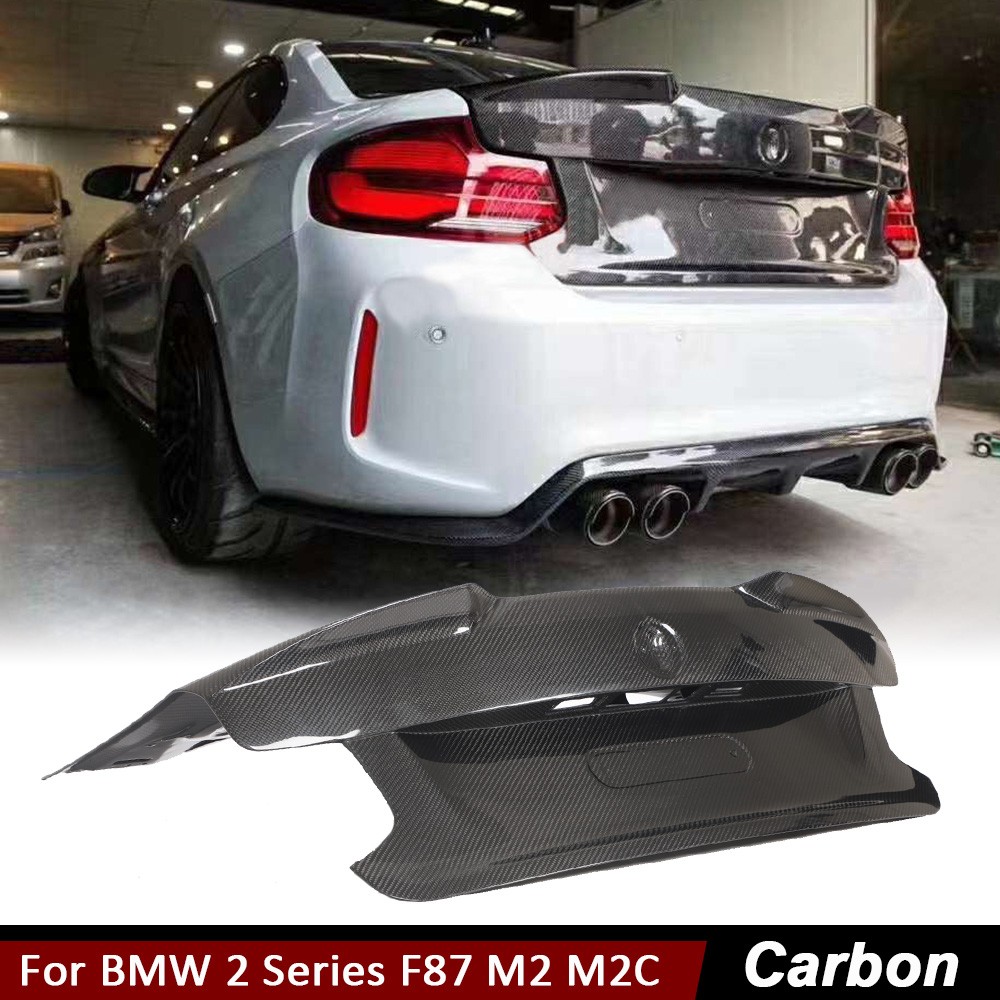 For BMW 2Series F87 M2 M2C 16-20 DRY CARBON FIBER Rear Trunk Lid Boot Cover Trim