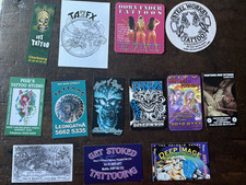 Australia Tattoo Parlor Business Cards, colorful artwork, great display