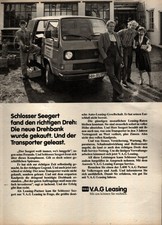 VW Werbeanzeige Werbung Bus Bulli "Schlosser Seegert fan den" &Uuml;G