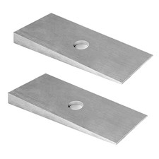 2.5 Steel Degree Shims - Universal Suspension Axle Shims  Set of 2  Silver