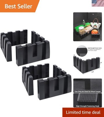 Multipurpose Trunk Organizer Blocks Set - Perfect Fit for Wool Carpet, 4 Units