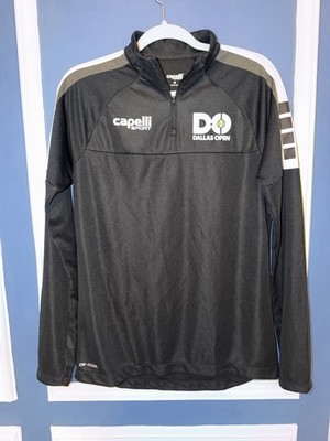 NWOT Capelli Sport CS Cool Black Quarter Zip Dallas Open - Size M