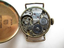 Mentor 1930's antique Art Deco rose plated vintage watch - running