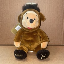 VTG Disney Store Winnie The Pooh Taurus Zodiac Mini Bean Bag With Tag 8  