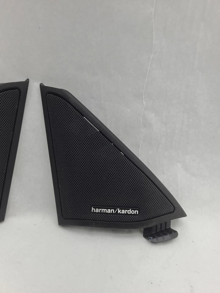 OEM 2010-2016 Mercedes W212 E350 Front Door Panel Tweeter Speaker Cover Set - Image 2 of 4