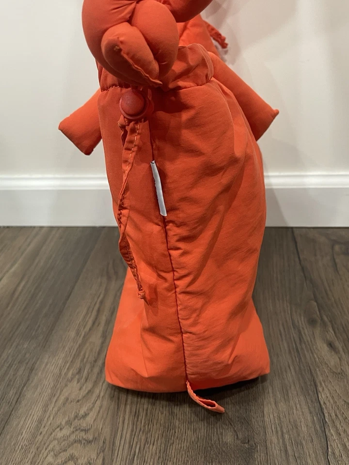 Olend Soft Bag Backpack Crossbody Tote Double Handles Orange Water Resistant - Image 3 of 4