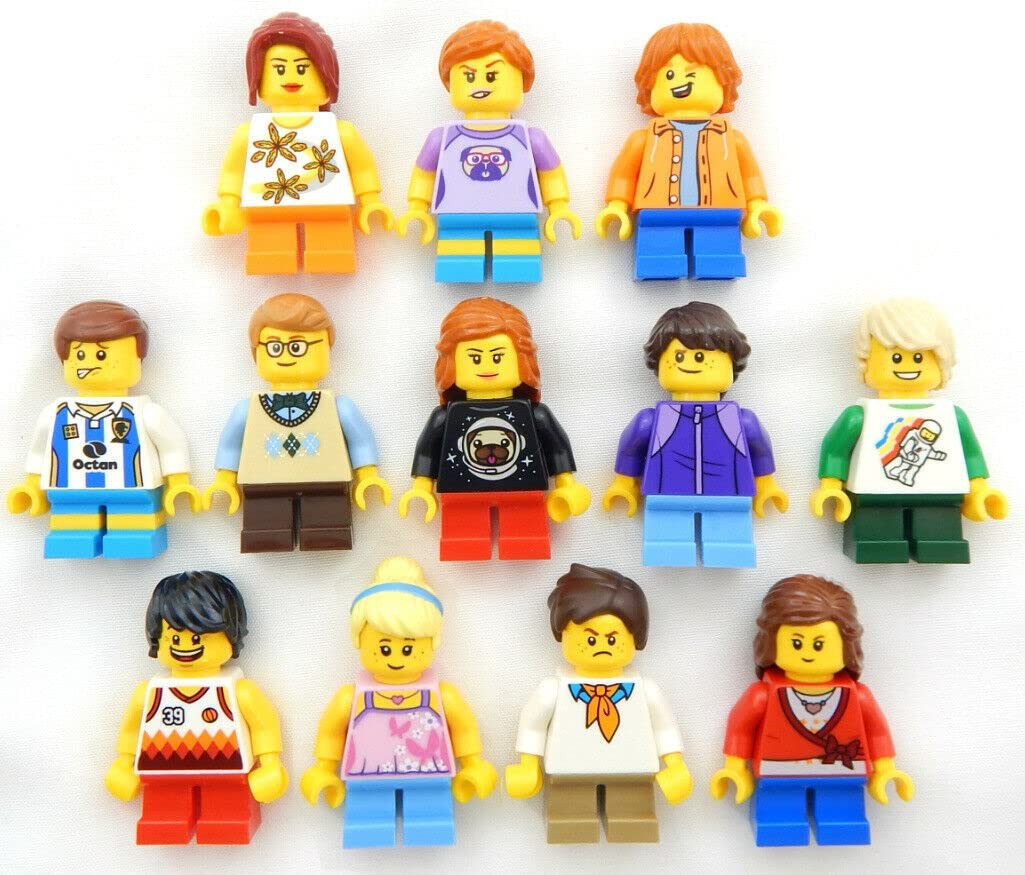 Lot Of 5 Lego Random Kid Minifigures Children Boys Girls Min