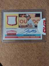 2025 Topps Heritage Jackson Holliday Auto Relic Clubhouse Collection /25