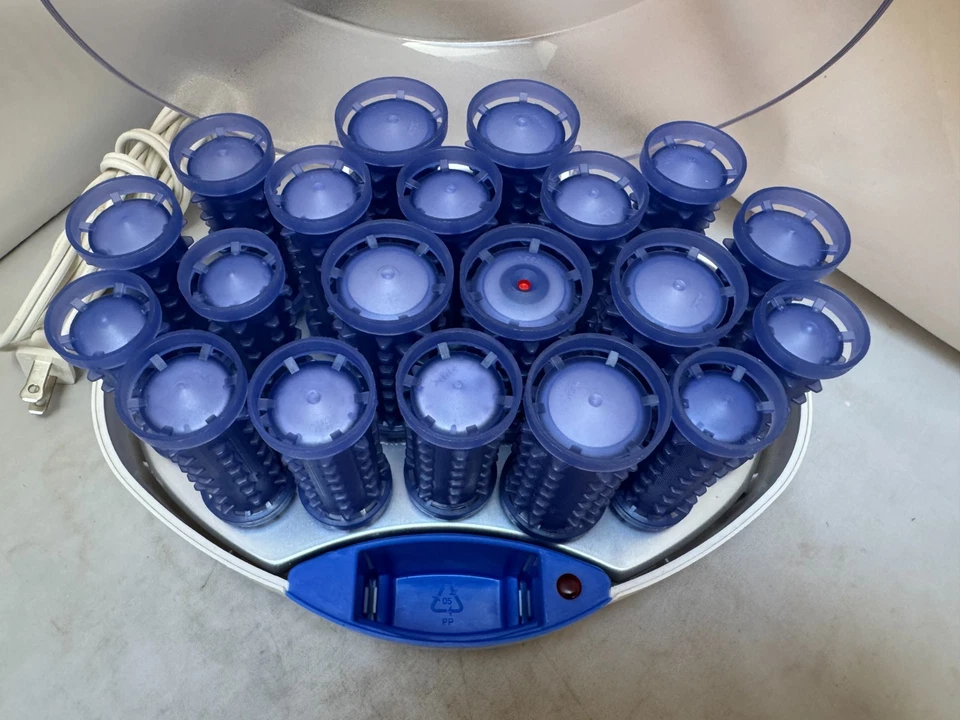 Rizador Hot Rollers Ionic Remington Body Waves 19 SIN clips H10801i núcleo de cera azul Foto 2 de 4