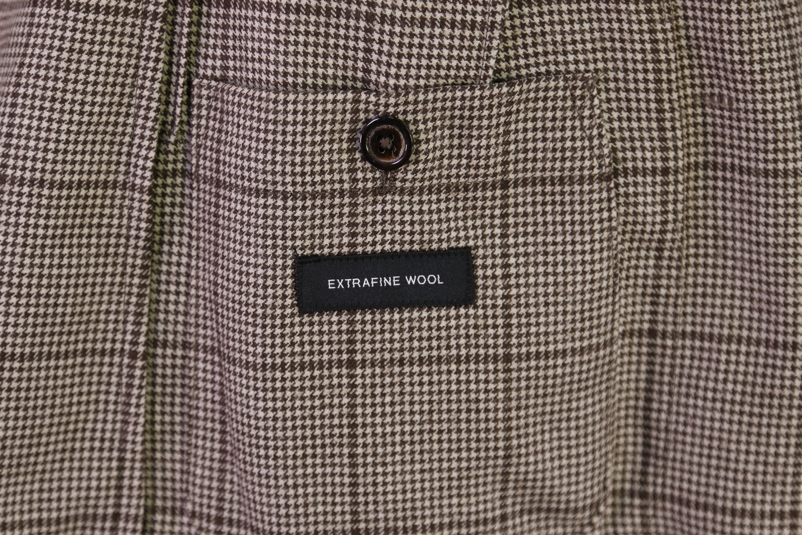 Massimo Dutti Brown Windowpane Unstructured Patch… - image 12