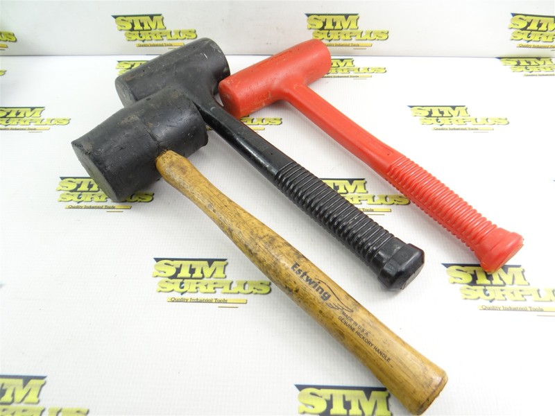 3 ASSORTED DEAD BLOW HAMMERS ESRWING PARAMOUNT CHAMPAGNE