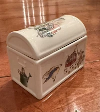 Peter Rabbit Ceramic Trinket Box Chest Beatrix Potter By Wedgwood Rare