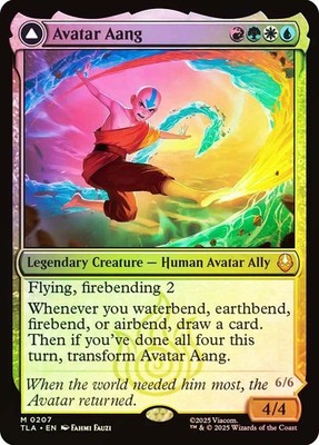 MTG FOIL Avatar Aang // Aang, Master of Elements  - Avatar: The Last Airbender