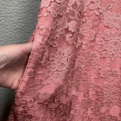 Lane Bryant Lace Dress Womens Plus 18/20 NEW Pink Lined Sheath Knee Length  | eBay