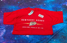 Vintage 1999 Kentucky Derby T Shirt Mens large L red Churchill Downs 125th NWT