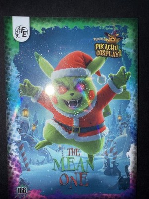 The Grinch Cosplay (Pikachu) #166- Holo - Pokemon - Electric