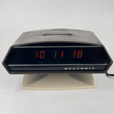 Vintage 70's mid-century modern HEATHKIT GC-1092A Neon Digital Alarm Clock