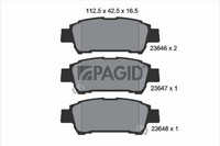 Pagid Bremsbelagsatz Scheibenbremse T1343N FüR Toyota Sienna Previa 2 Avensis