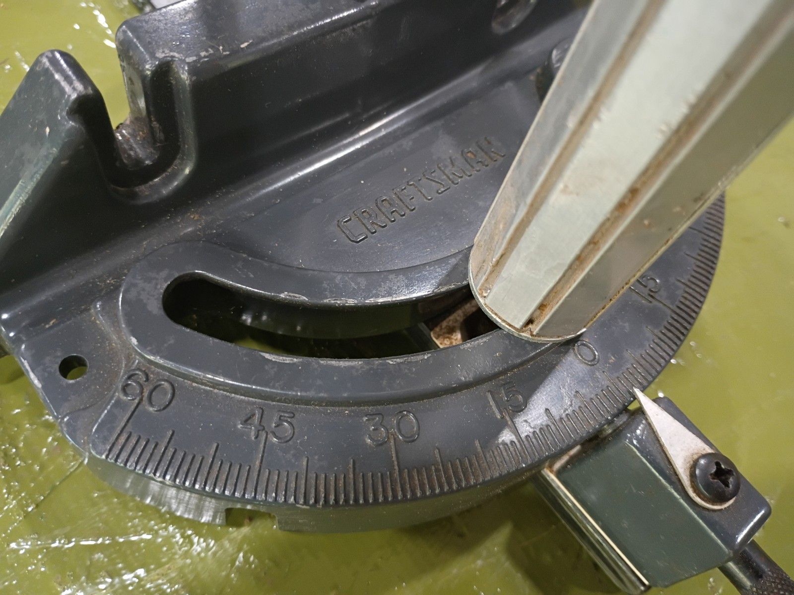 Craftsman Table Saw 113 315 series Miter Guage Pusher w/ClampDown WASHER MISSING