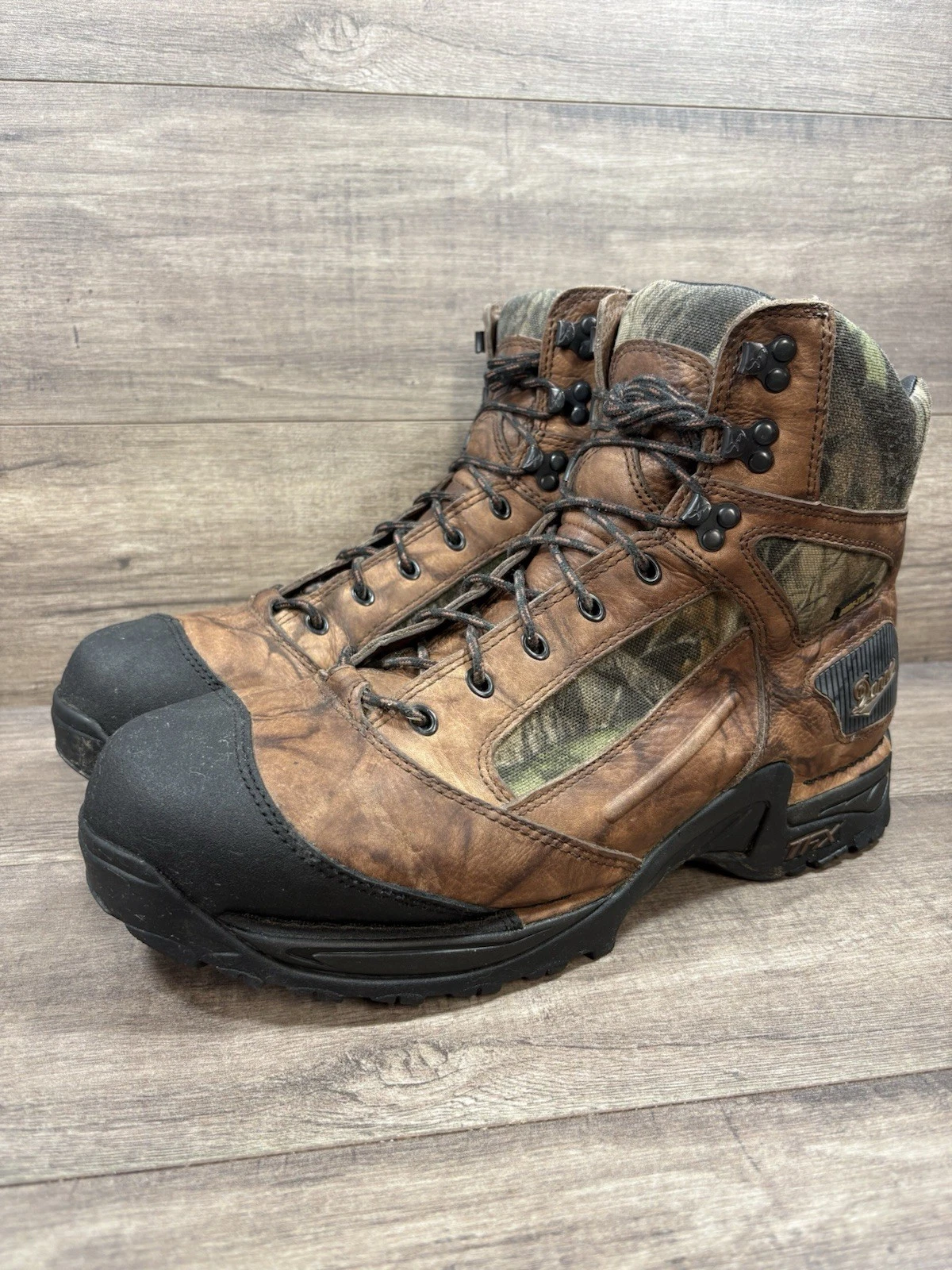 DANNER 6" Waterproof Boots GTX Realtree Camo Hunting 42222 Mens Size 14 D