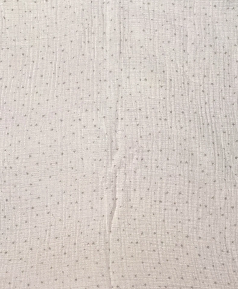 Aden Anais Baby Blanket Tiny Gray Stars Light Pink Muslin Swaddle Lovey 44"x44" - Image 4 of 4