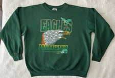 Vintage 90's LEAGUE LEADER Eagles Mens Large L Sweatshirt 1995 Philadelphia NFL