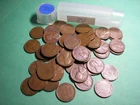 1939 S LINCOLN WHEAT CENT PENNY ROLL, HIGH GRADE, 50 COINS, ALL COINS VF-XF
