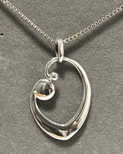 Malcolm Gray (Ortak) Sterling Silver Pendant Necklace.