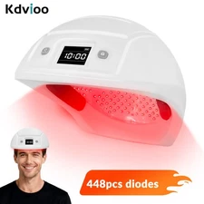 448 Diodes Laser LED Hair Growth Cap Hair Loss Treatment Device Regrowth Therapy