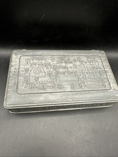 Vintage Pewter Keepsake, Baby's First Engravable Keepsake Video Box DAMAGED