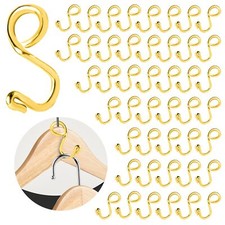 Clothes Hanger Connector Hooks Gold Hanger Extender Hooks Metal Sturdy Hooks ...