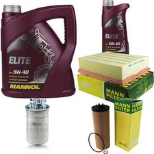 Motor-Öl 6L MANNOL Elite 5W-40+MANN-FILTER für Audi A4 8E2 B6 2.5 TDI quattro